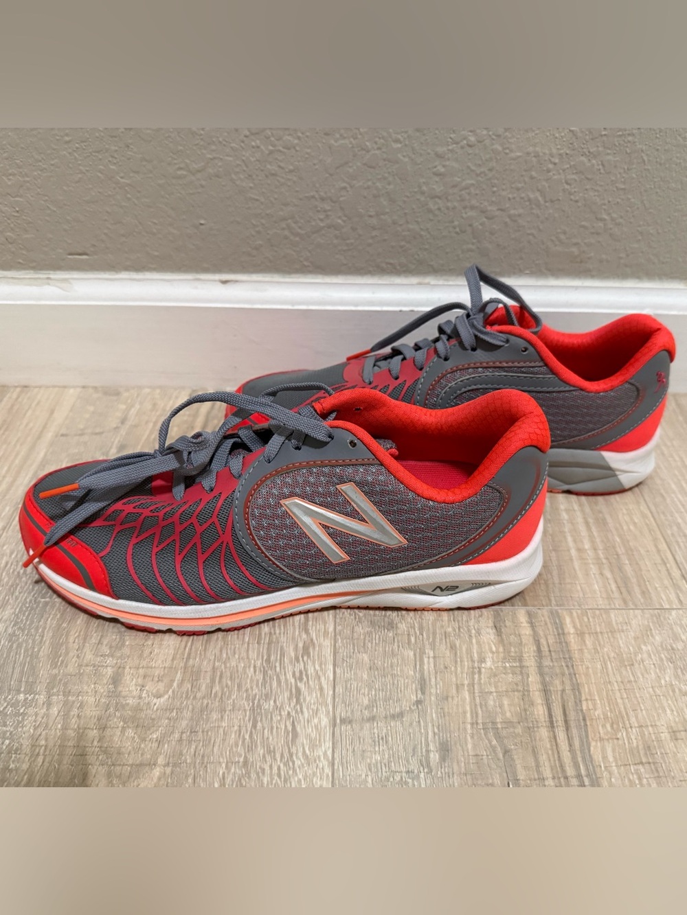 New Balance 1765v2 Walking Shoes Gray Pink Coral Women’s 8.5 Athletic